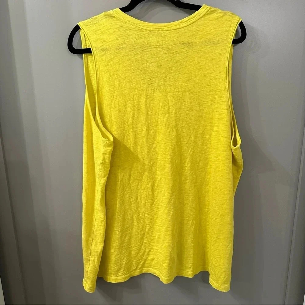 NWT Time and Tru Tank Top Neon Yellow Size 3x - Picture 4 of 4